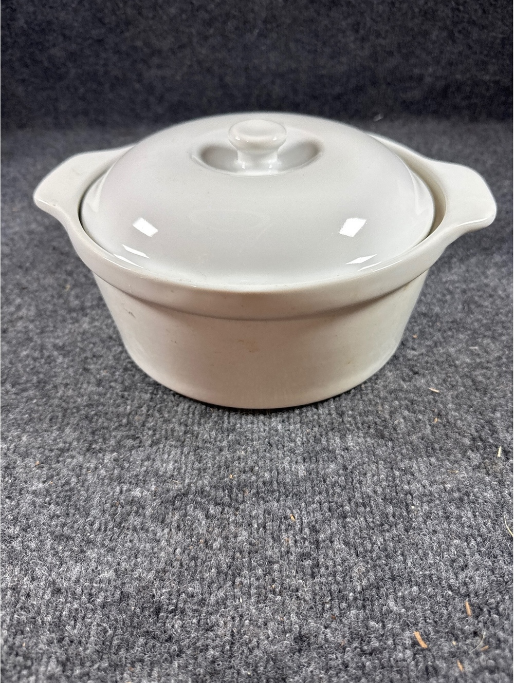 WCL White Ceramic Covered Casserole Dish With Lid Small Baking Serving Dish